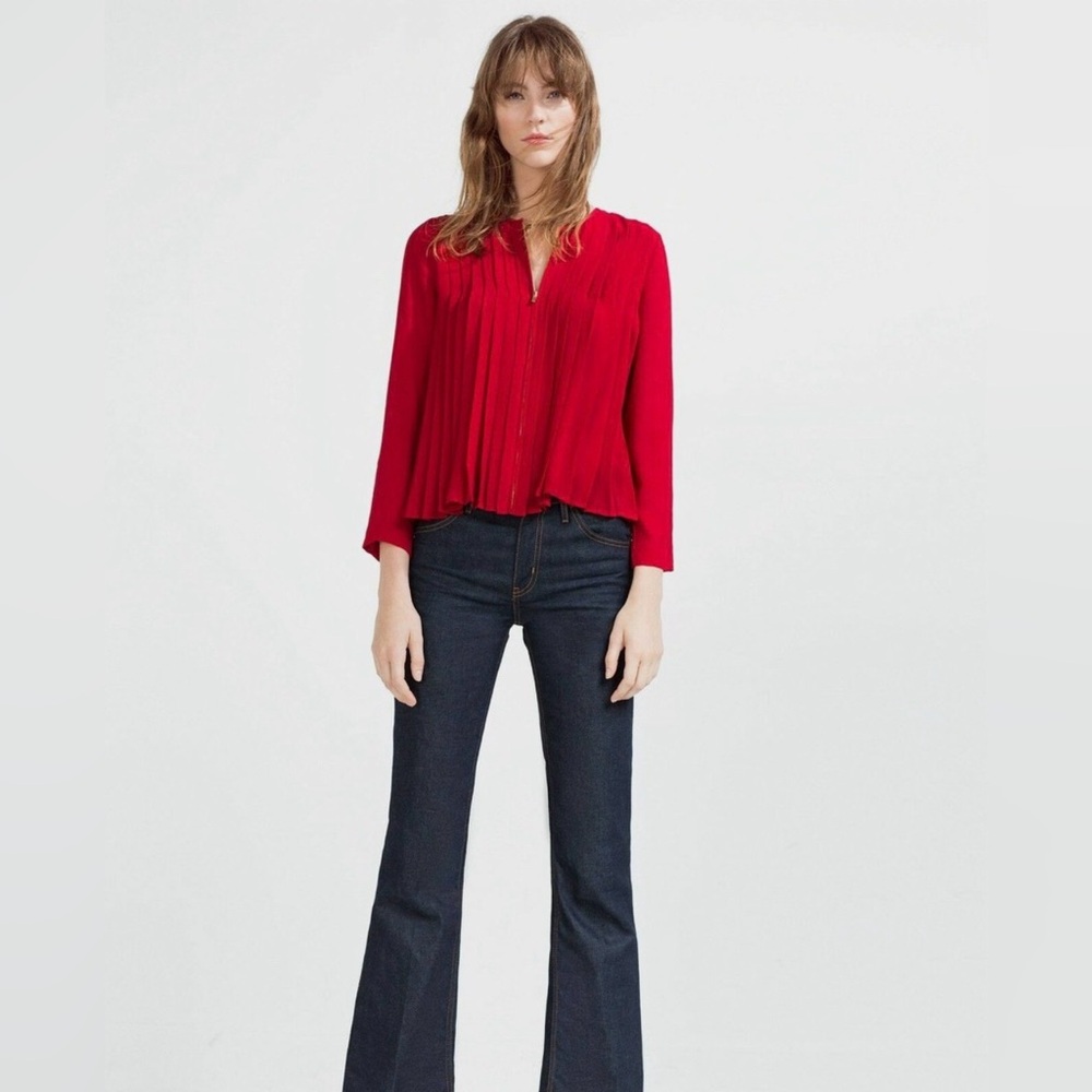 Zara Vibrant Red Blouse